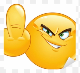 Middle Finger Emoticon Sticker Pixers - Emoji