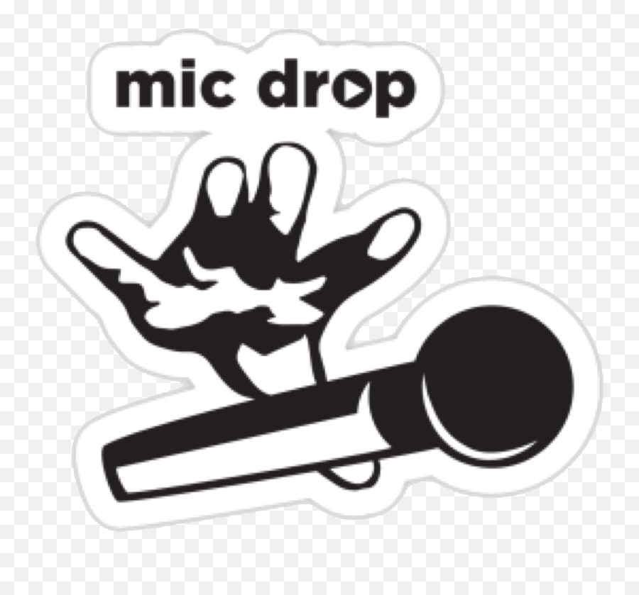 Mic Drop Freetoedit - Drop The Mic Clipart Emoji,Emoji Mic Drop