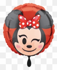 Minnie Mouse Emoji Folienballon - Red Mickey Mouse Decorations For 1st Birthday,Minnie Emoji