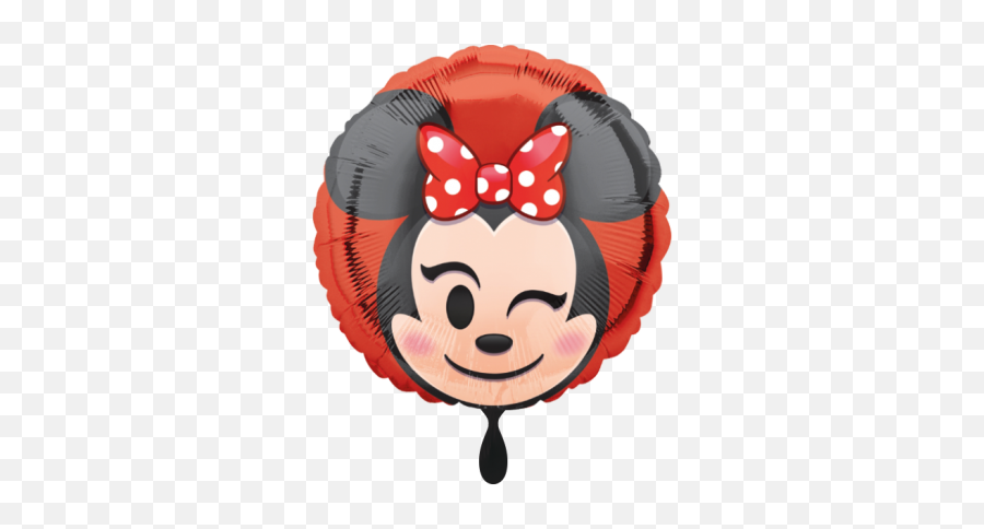 Minnie Mouse Emoji Folienballon - Red Mickey Mouse Decorations For 1st Birthday,Minnie Emoji