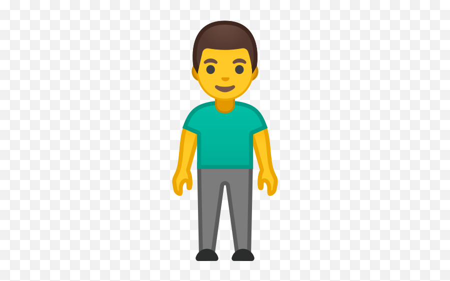 Man Standing Emoji - Twin Boy Emoji,Joint Emoji