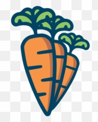Three Carrots Drawing - Emoji