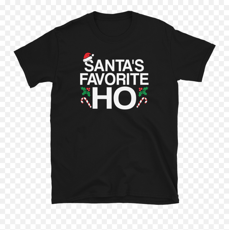 Santas Favorite Ho Santa Funny Christmas T - Thrasher Skategoat T Shirt Emoji,Black Santa Emoji