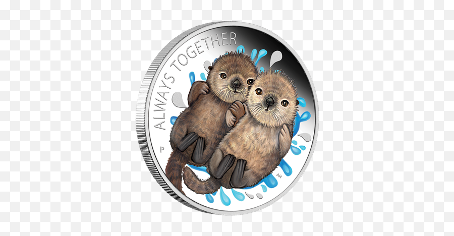 Series From Australia Emkcom - Always Together Silver Emoji,Otter Emoji