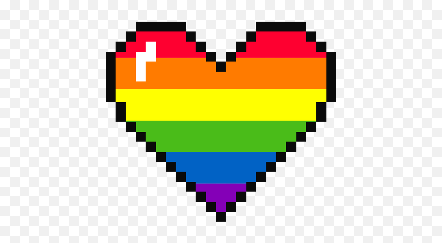 Rainbow Heart Png Picture - Rainbow Heart Pixel Art Emoji,Rainbow Hearts Emoji