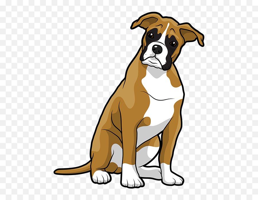 Boxermoji - Clip Art Boxer Dog Transparent Emoji,Boxer Dog Emoji