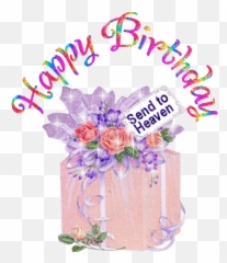 Happy Birthday In Heaven Clipart - Happy Birthday Karen Gif Emoji,Emoji Heaven On Earth