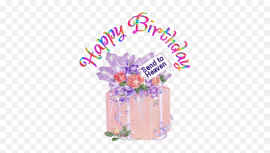 Happy Birthday In Heaven Clipart - Happy Birthday Karen Gif Emoji,Emoji Heaven On Earth