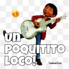 Cocodisney Pixar Stickers For Whatsapp - Miguel Playing Guitar Coco Emoji,Acoustic Guitar Emoji