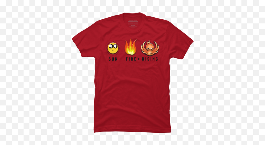 Sunfire Logo Merch T Shirt By Emoji,Sun Fire Emoji