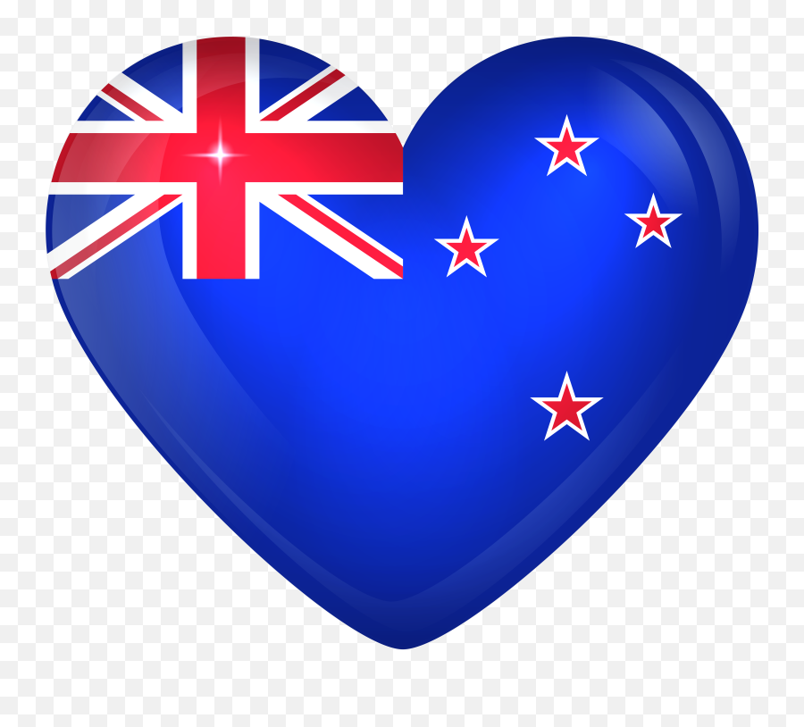 Transparent New Zealand Clipart - New Zealand Flag Heart Emoji,New Zealand Emoji