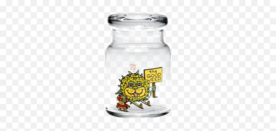 420 Science The Good Weed Glass Jar - Small Weed Jar Emoji,Weed Symbol Emoji