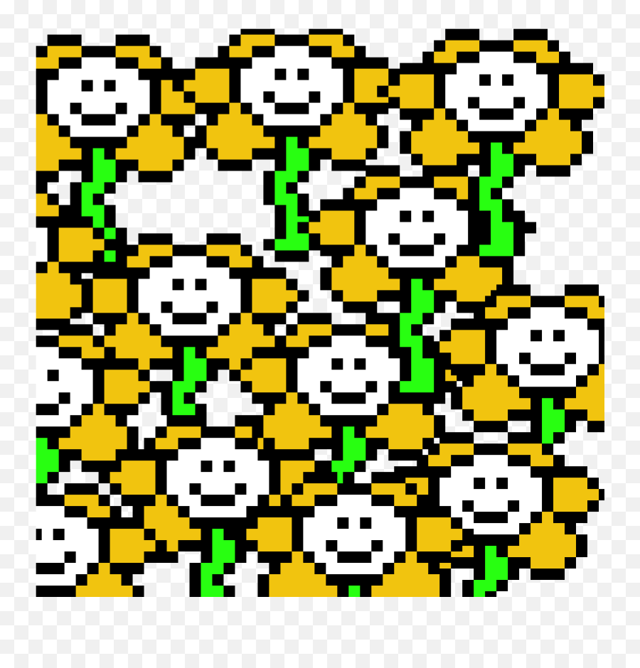 Pixilart - Flower Virus By Grimy10 Smiley Emoji,Smile Flower Emoticon