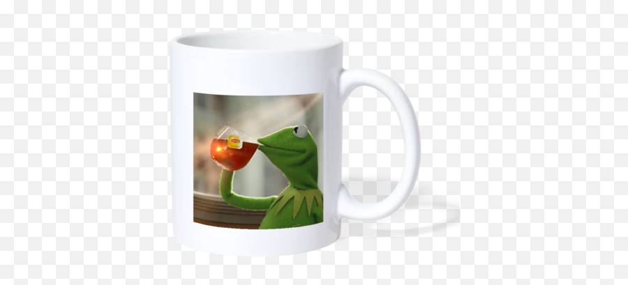 Button Mug - Mug Emoji,Frog And Coffee Cup Emoji