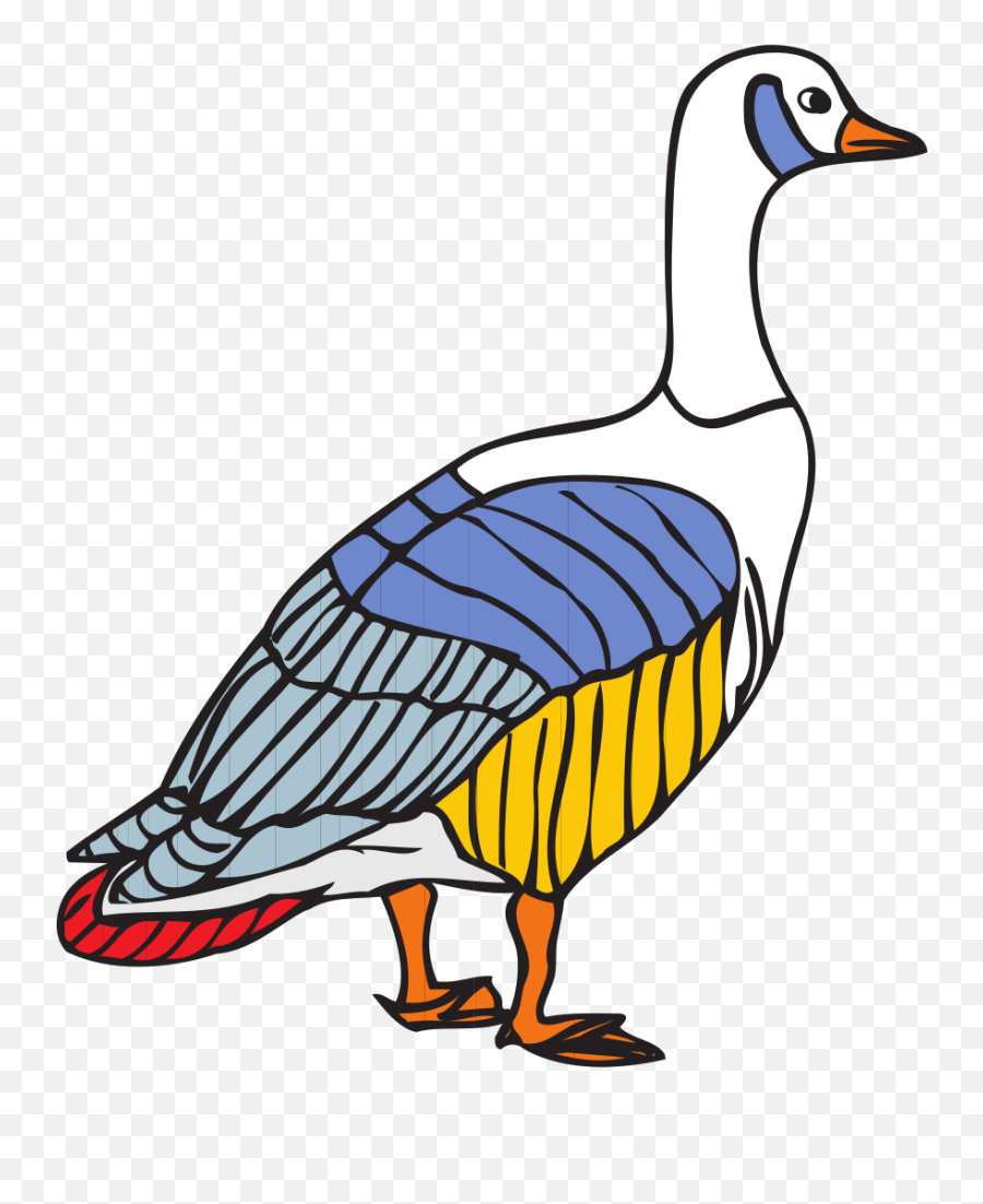 Colorful Goose Png Svg Clip Art For - Colorful Goose Clipart Emoji,Goose Emoji