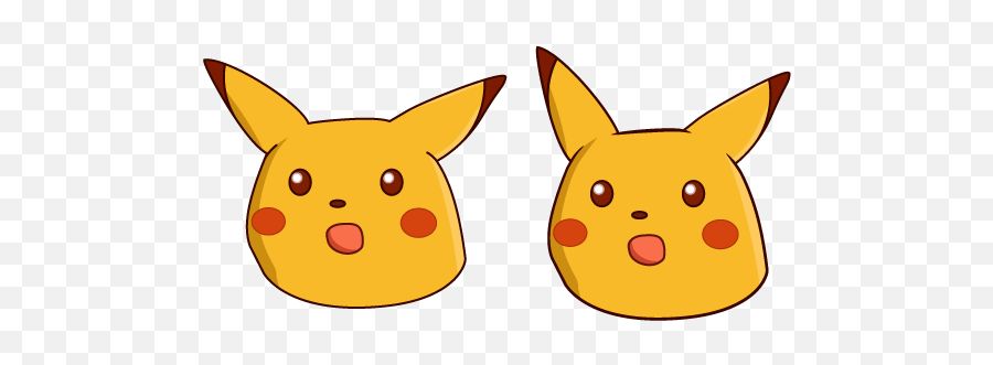 Pikachu Surprised Face Memes - Transparent Background Meme Png Emoji,Surprised Pikachu Emoji