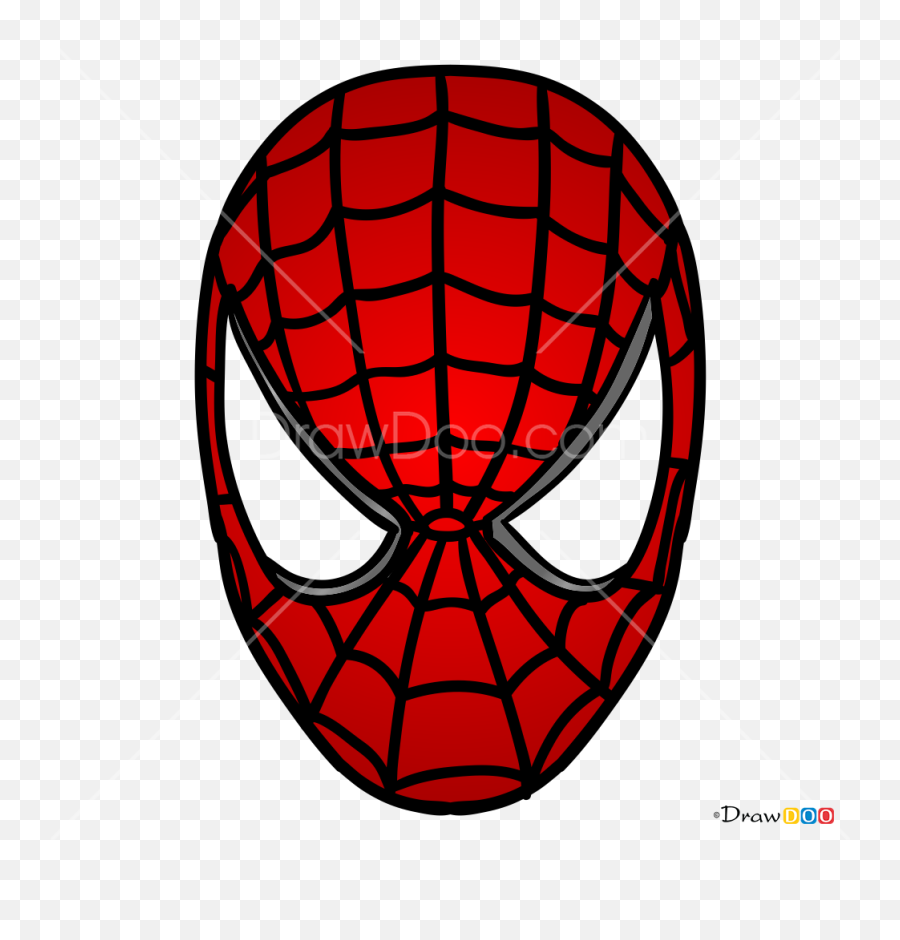 How To Draw Spiderman Mask Face Masks - Spider Man Mask Draw Emoji,Spider Man Emoji