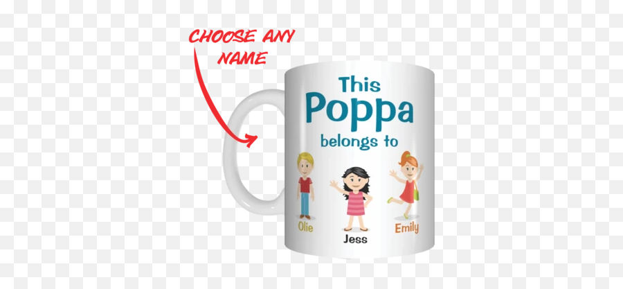 Personalised Products - Magic Mug Emoji,Grandpa Heart Grandma Emoji