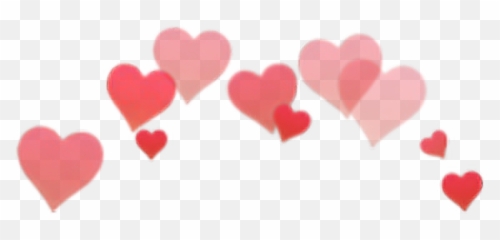 snapchat heart filter png - Photobooth Hearts Transparent Red Head Png Emoji