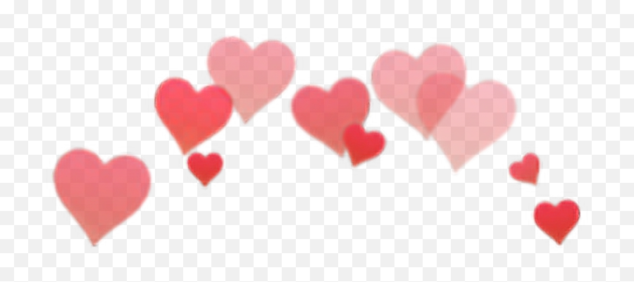 Snapchat Heart Filter Png - Photobooth Hearts Transparent Red Heart Head Png Emoji,Snapchat Blushing Emoji