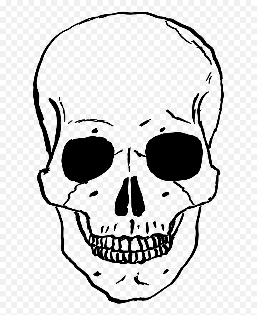 Human Skull Png Svg Clip Art For Web - Skull Cartoon Skeleton Emoji,Man Skull Emoji