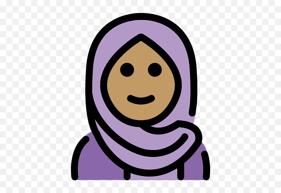Woman With Headscarf Emoji Clipart Free Download - Simbol Perempuan Bertudung,Teacher Emoticon