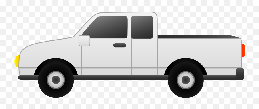 White Pickup Truck Clip Art - White Truck Clip Art Emoji,Pickup Truck Emoji