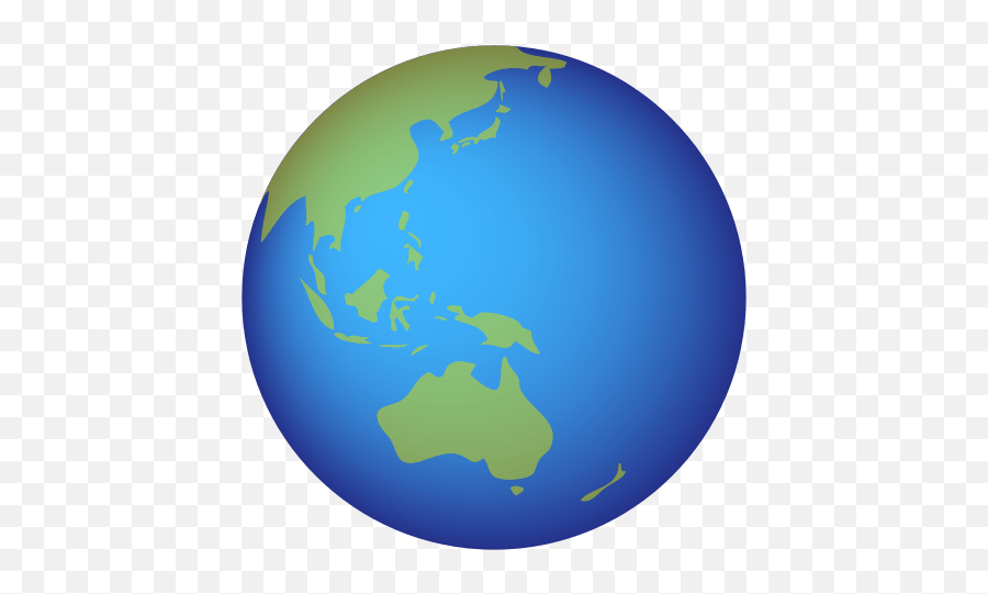 Earth Globe Asia - Earth Asia Emoji,Australia Emoji