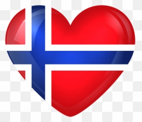 Norwegian Flag Heart Clipart - Norway Flag Heart Png Emoji,Uruguay Flag Emoji