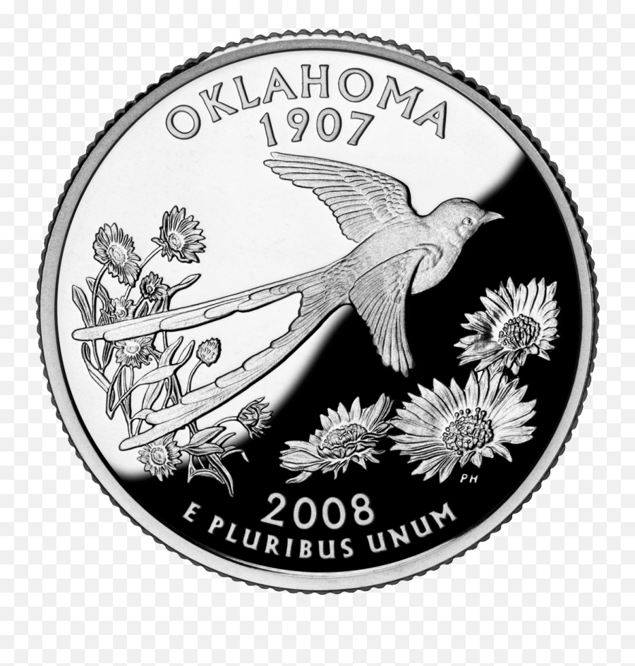 2008 Ok Proof - Oklahoma State Quarter Emoji,Emoji Arts And Crafts