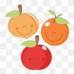 Cute Peach Clipart - Fruit Art Emoji