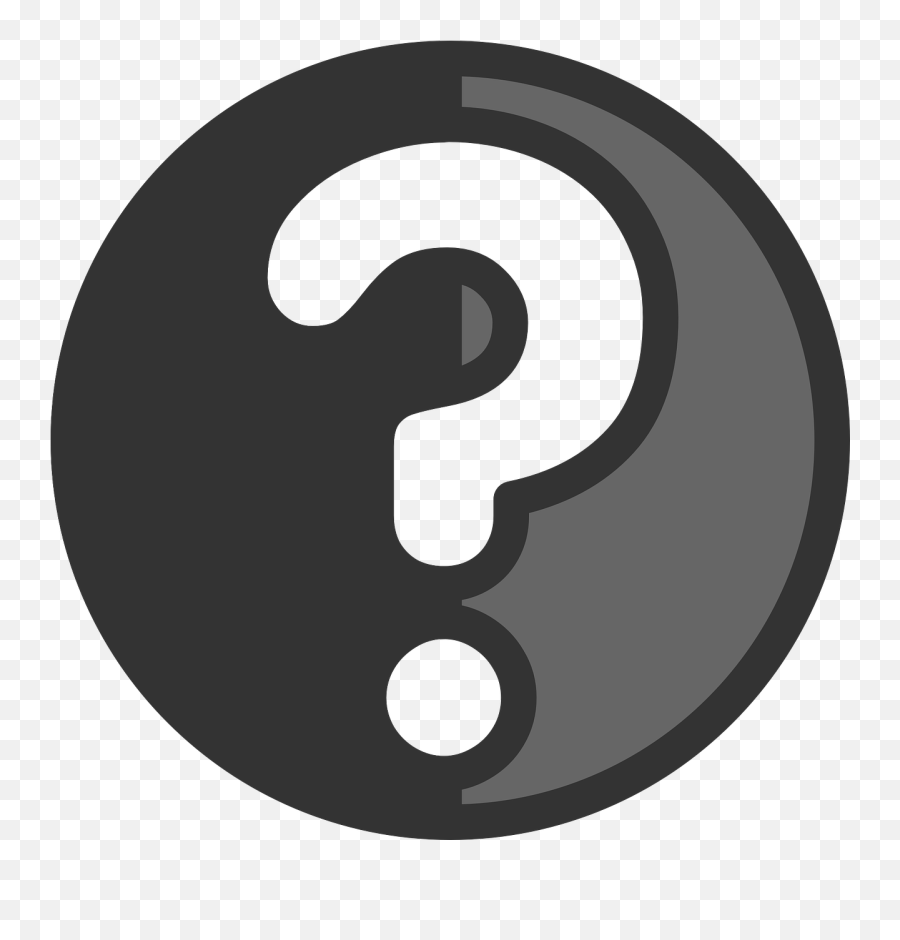 Confusion Confused Question Button Sign - Question Mark Icon Transparent Emoji,Man Shrugging Emoji