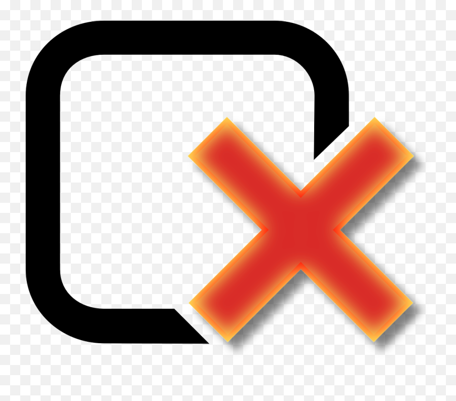 Checkbox Unchecked Cross Red Disapprove - No Check Clip Art Emoji,Check Box Emoji