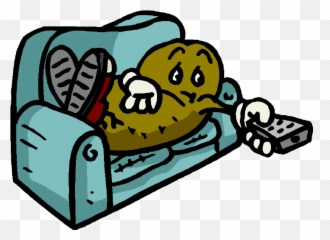 Couch Coach Potato Transparent Png - Images Clip Art Emoji
