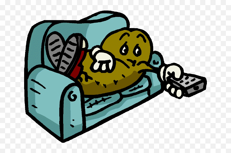 Couch Coach Potato Transparent Png - Couch Potato Images Clip Art Emoji,Couch Potato Emoji