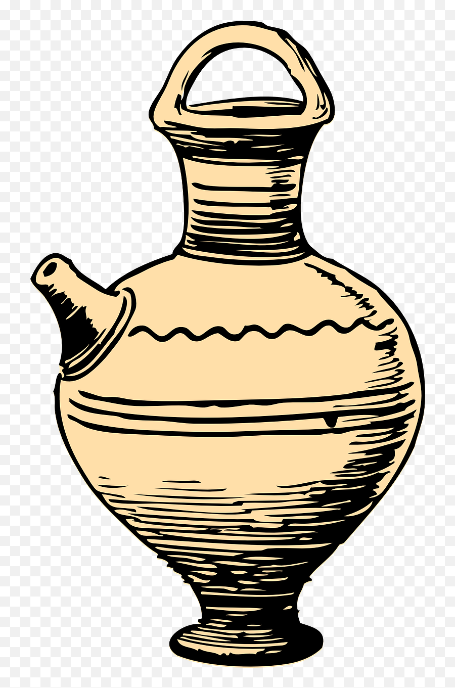 Pot Container Ancient Greek Designs - Cartoon Ceramic Emoji,Smoking Pot Emoji