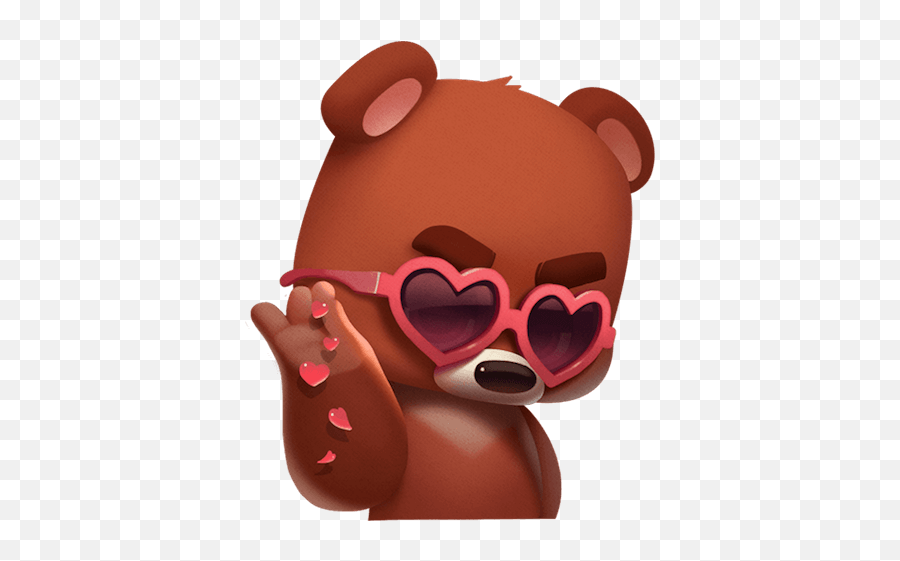 Features - Heart Emoji,Bear Emoji Iphone