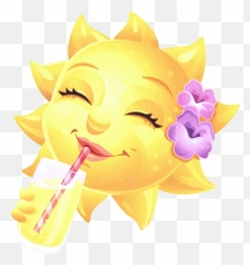 Sonnemitdrink04 Emoji Pictures Emoji Images Funny - Cartoon,Hello Emoji