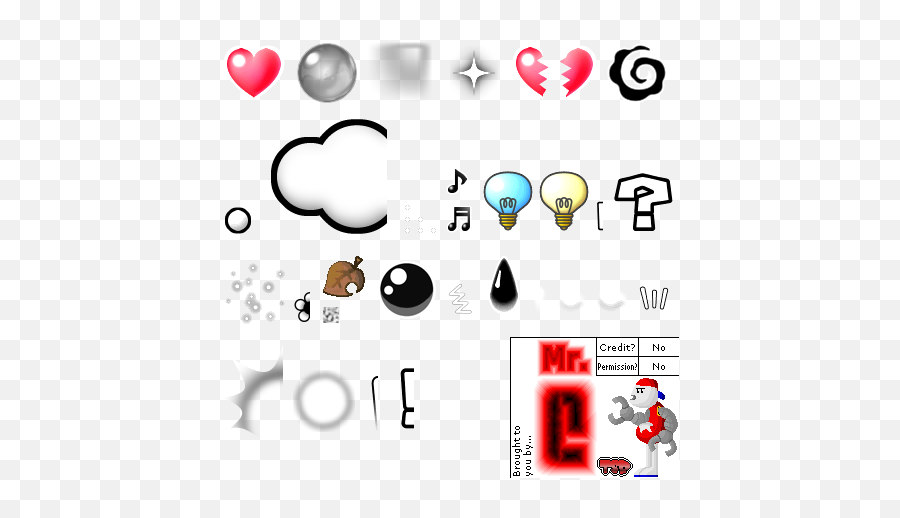 Wii - Animal Crossing City Folk Emotion Effects The Animal Crossing Emotion Effects Emoji,Heart Emotion