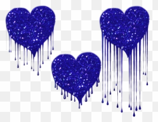 Mq Blue Hearts Slash - Emoji