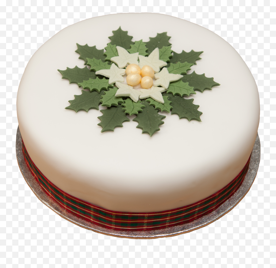 4 Holly Wreath 8inch - Holly Wreath Christmas Cake Hd Png Wreath Emoji,Christmas Wreath Emoji