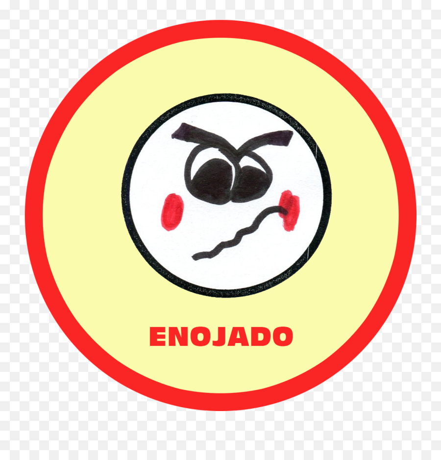 Cuarto De Primaria Emociones - Circle Emoji,Emoticono Enojado