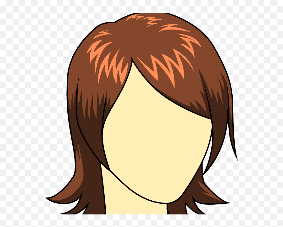 How To Draw Female Hairstyle 1 U2013 Pop Path - Draw Shoulder Length Hair Cartoon Emoji,Emoji Haircut