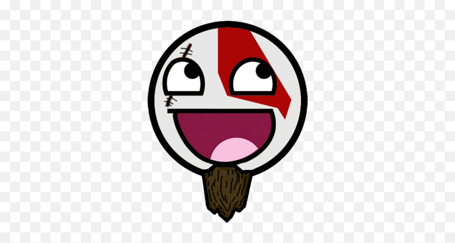 Free Smiley Face God Of War Psd Vector Graphic - Vectorhqcom Awesome Face Emoji,Emoji God