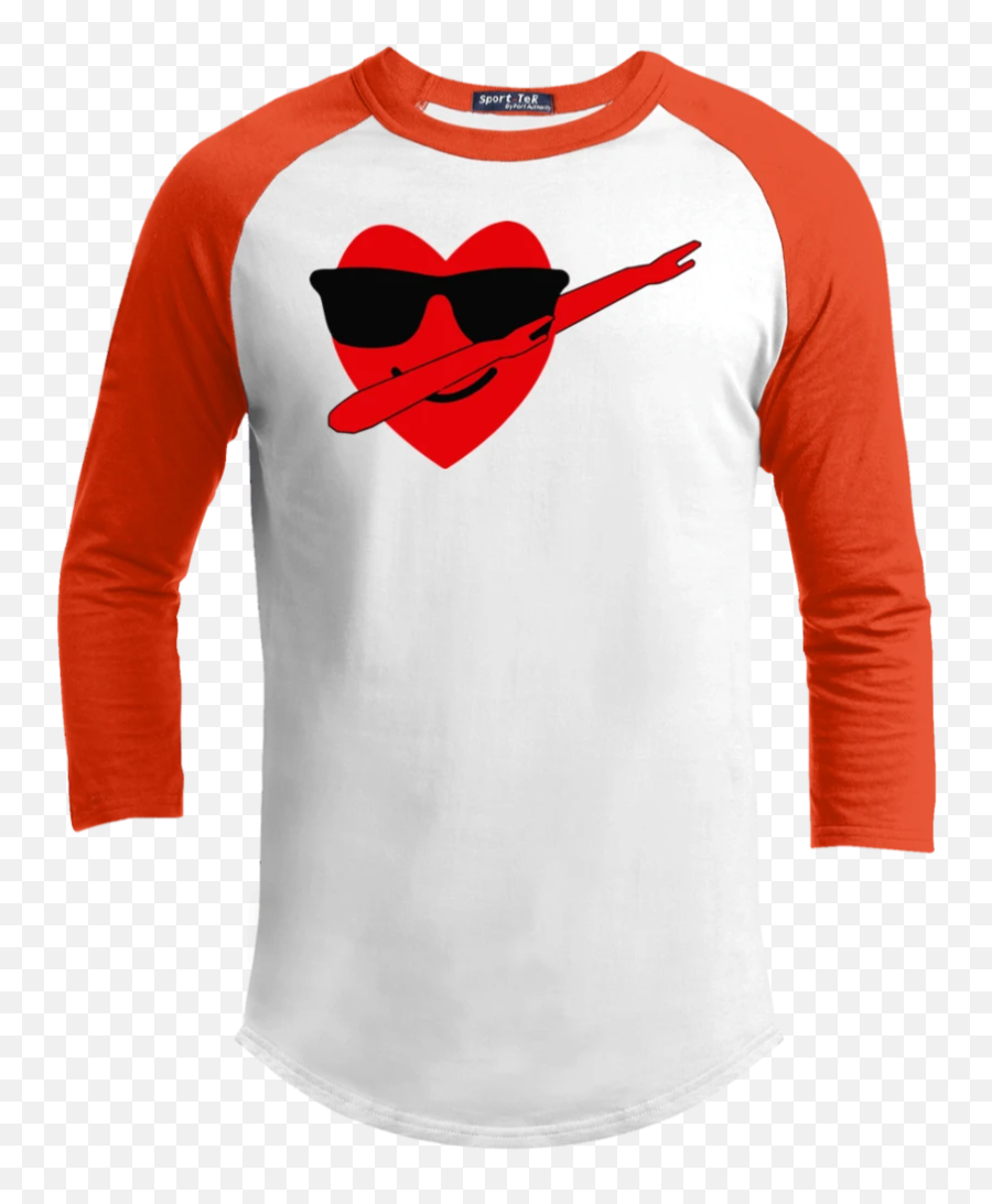 Heart Emoji Dabbing For Valentineu0027s Day Youth Raglan U2013 Teeever,Emoji 63