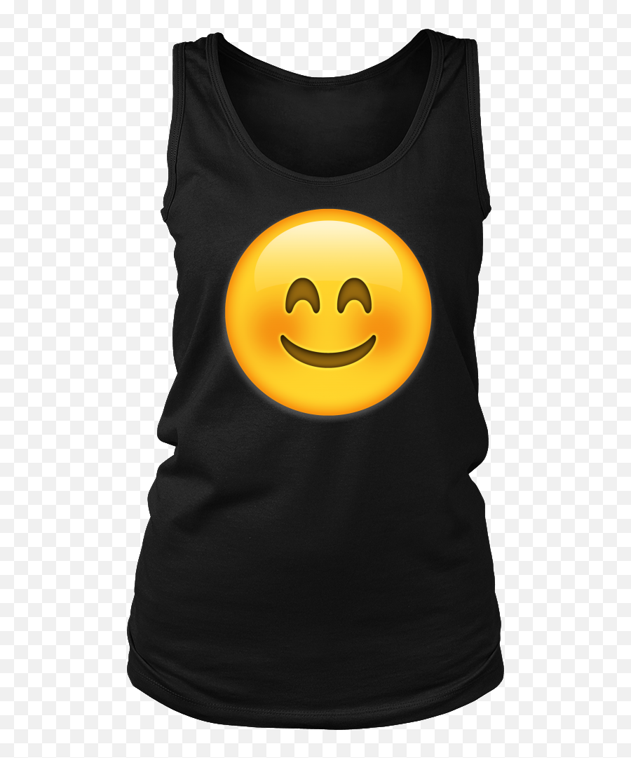 Tank Top - Smiley Emoji,Blush Emoji Transparent