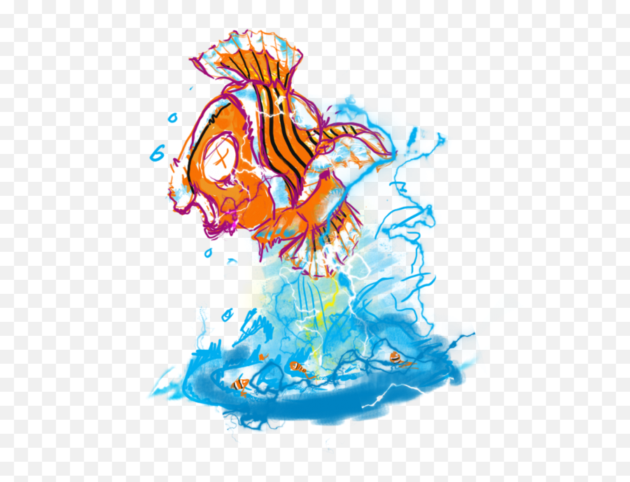Download Clown Fish Shirt Designs T Shirt Design Graphic - Illustration Emoji,Clown Fish Emoji