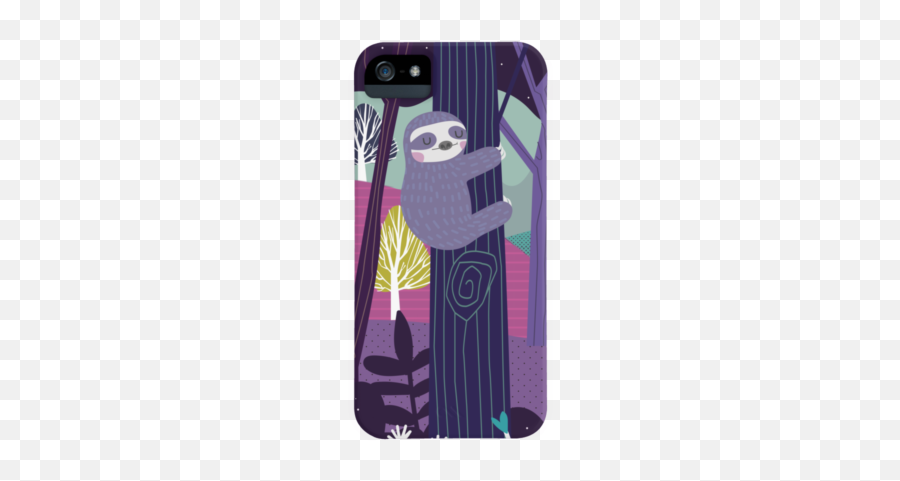 Purple Cartoon Phone Cases Design By Humans - Mobile Phone Case Emoji,Totem Pole Emoji