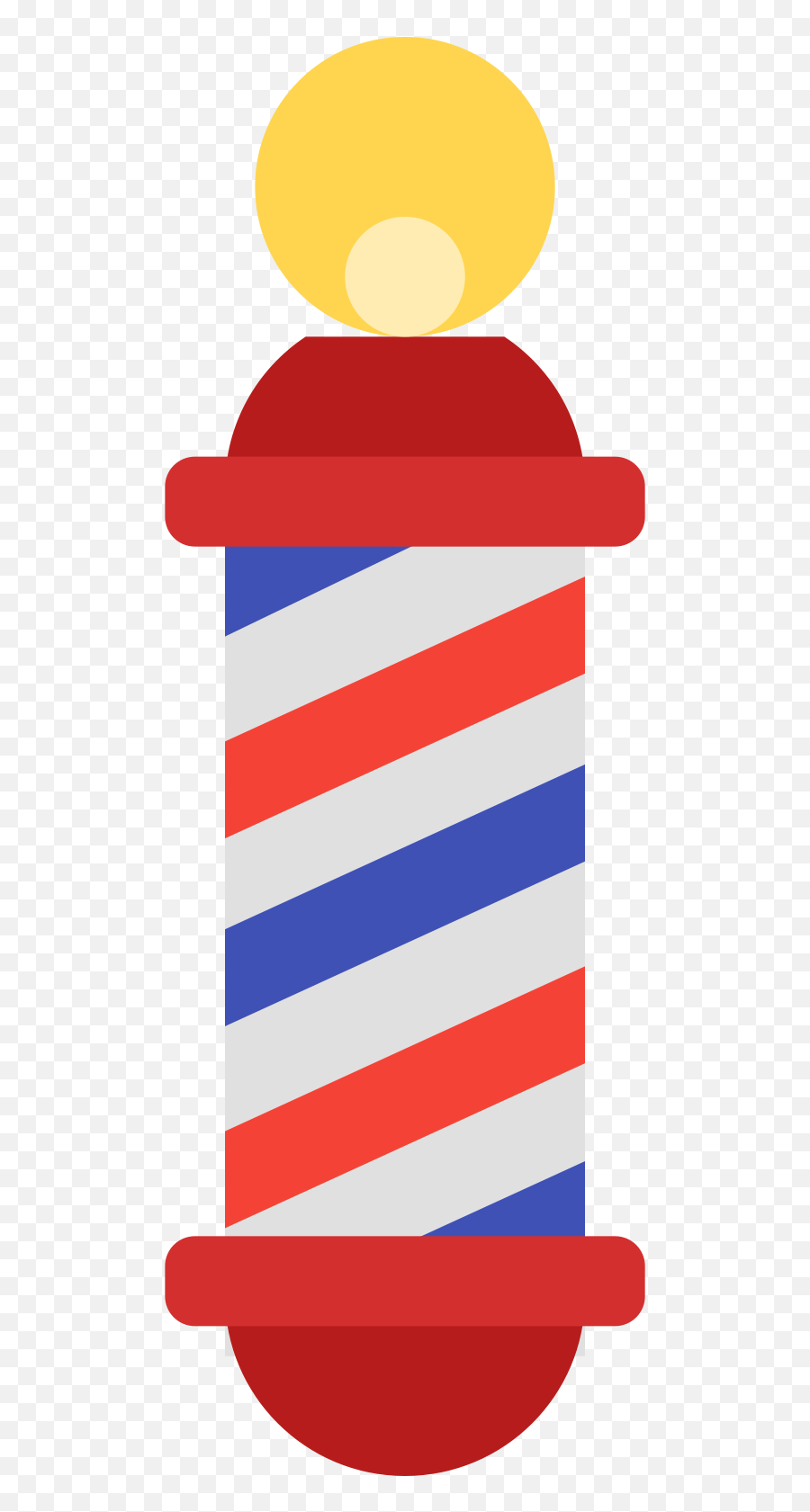Barber Pole Icon Clipart - Horizontal Emoji,Barber Emoji