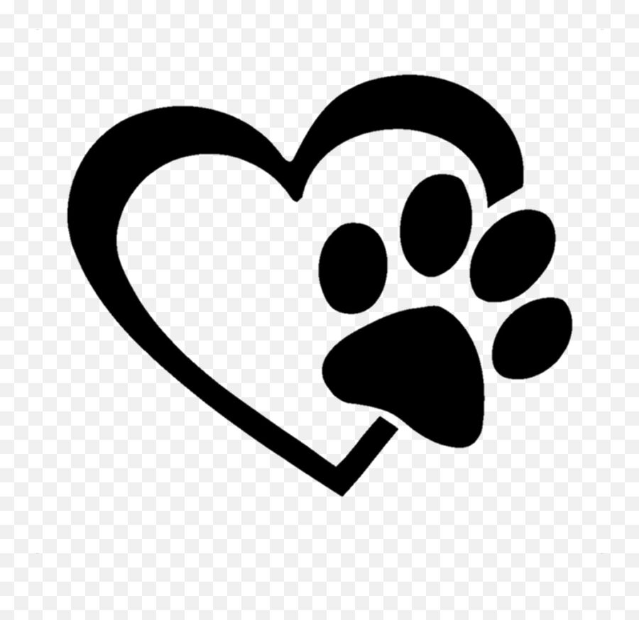 Lovemypets Hearts Heart Pawprint - Dog Paw Print Heart Emoji,Paw Print Emoji